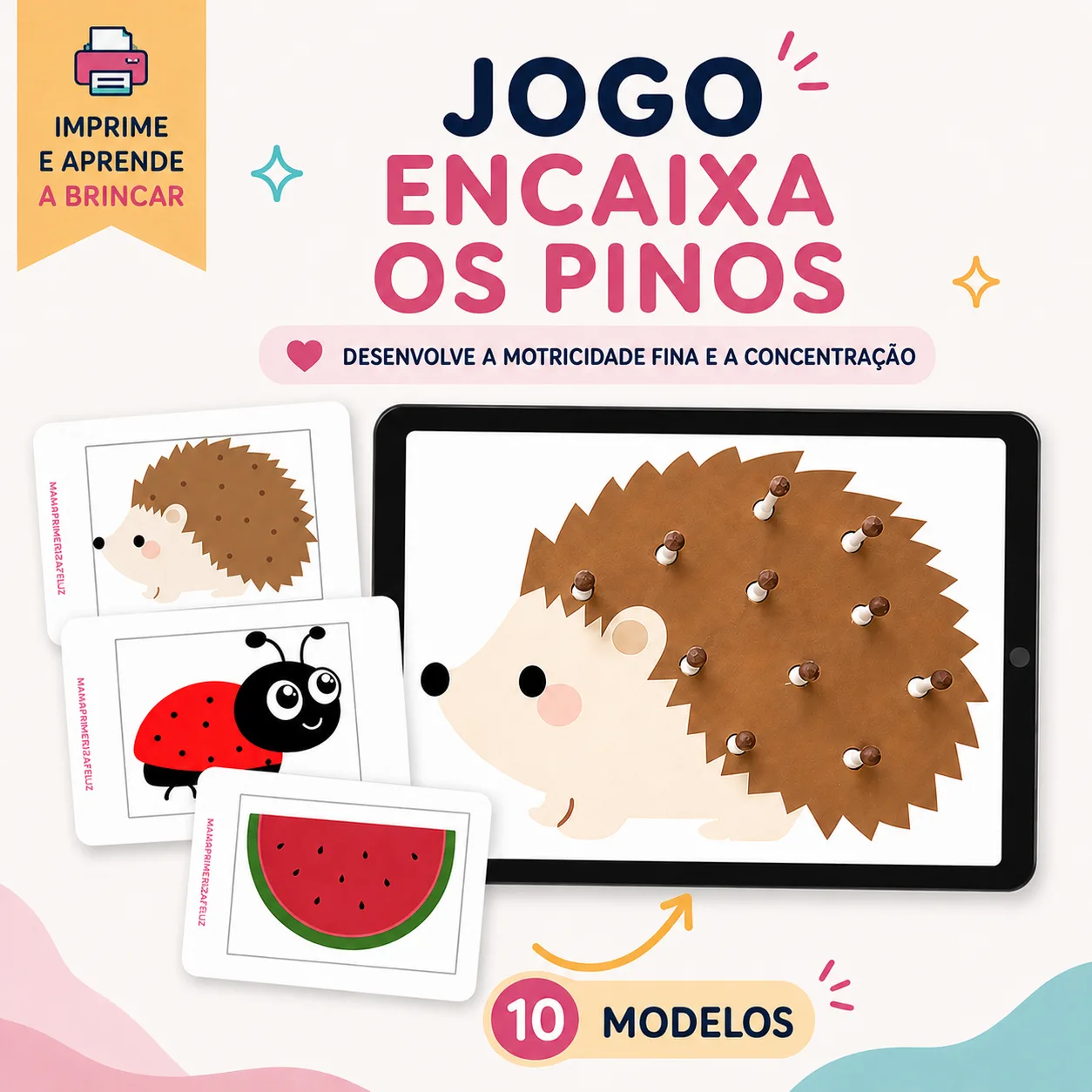Jogo com cotonetes